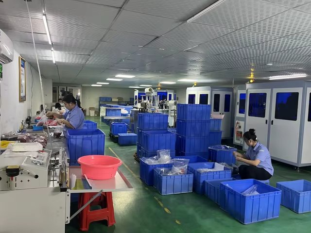 Cletus team handling and packing production components